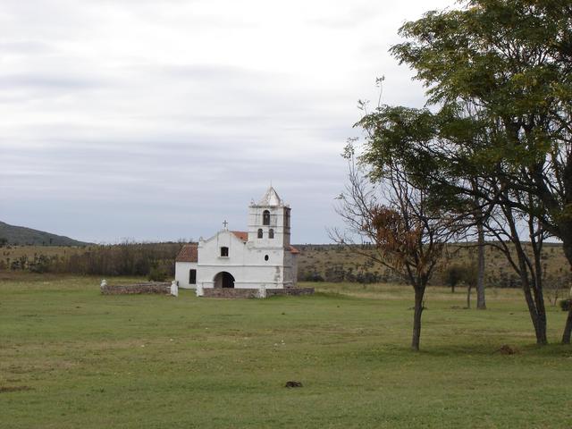 Old chapel at San Pedro, 35 km south of the confluence