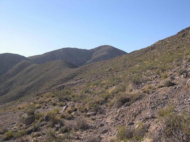 Vista desde la confluencia hacia el NW.