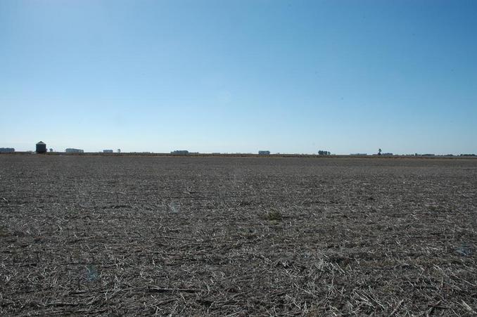 Rastrojo de soja hacia el norte