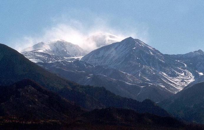 Vista del Aconcagua camino a la confluencia