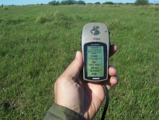 GPS S 34° W 61°