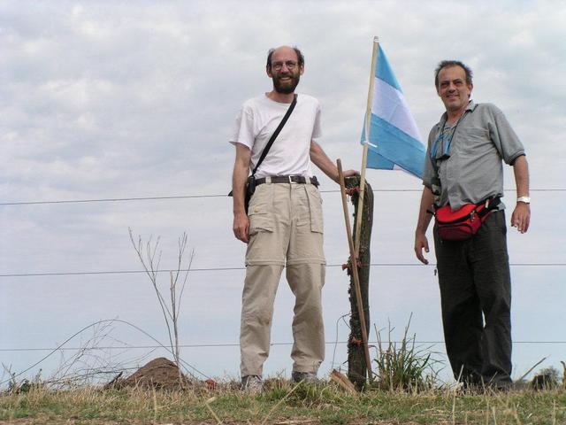 Werner and Captain Peter at the closest safe point of approach