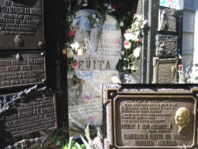 The tomb of Evita Perón