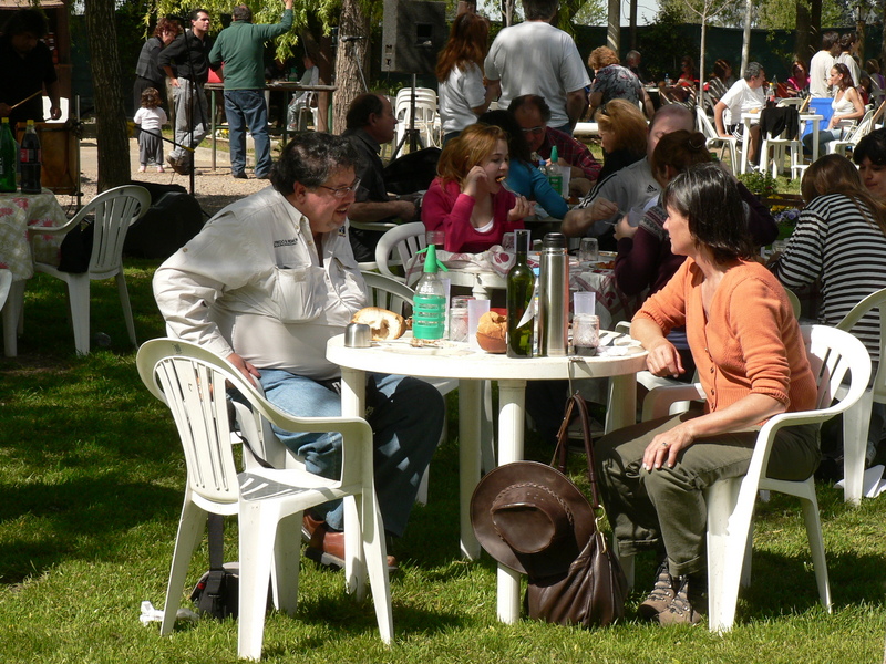 HAVING LUNCH OUTDOOR