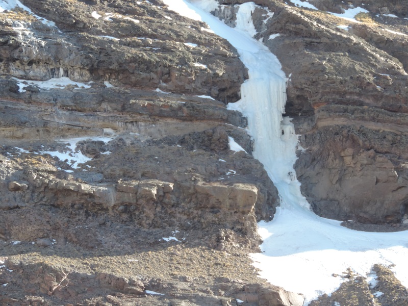 Iced waterfall