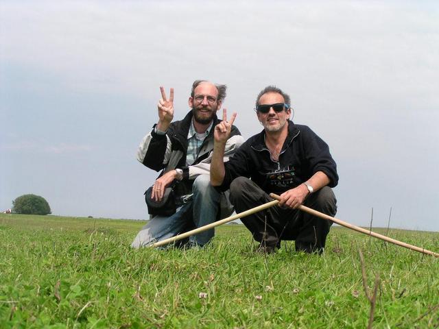 Werner and Captain Peter at the confluence