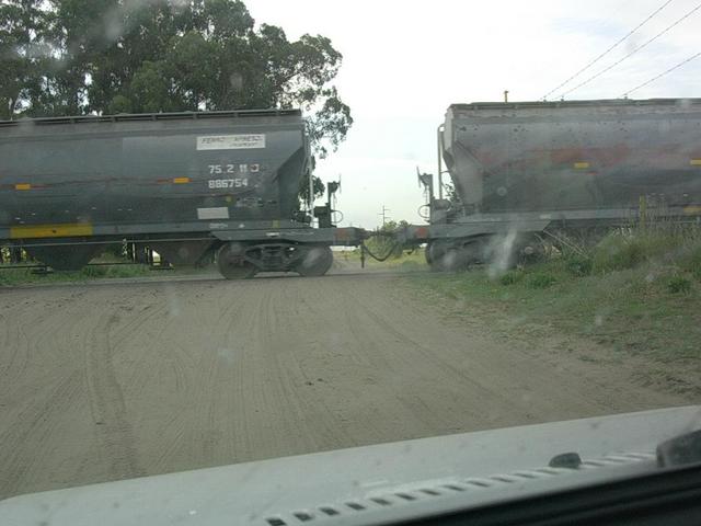 Tren de carga cerca de La Zanja