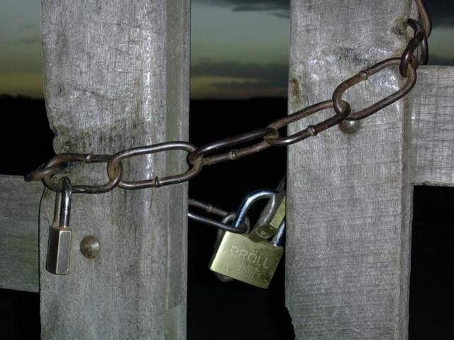 El candado que nos frenó - Paddlock that stopped our progress