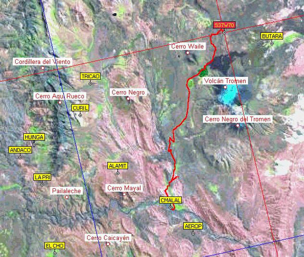 Un detalle de la zona (foto satelital)   {Area satellite image}