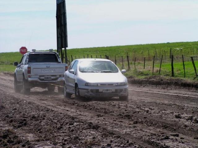 the stucked up "town car" gets a tow