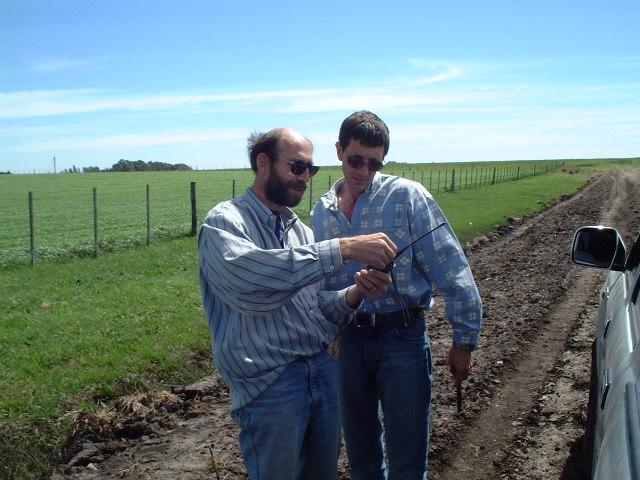 Werner and Omar, talking about their common hobby: HAM radio