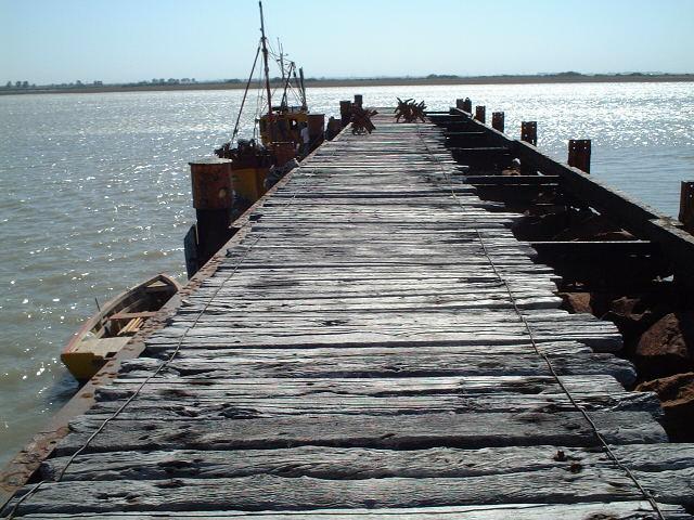 the jetty of Puerto Rosales near Bahia Blanca