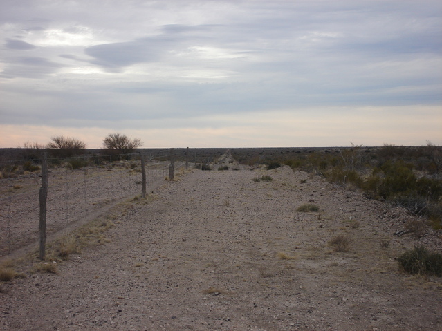 The firebreak that we walked