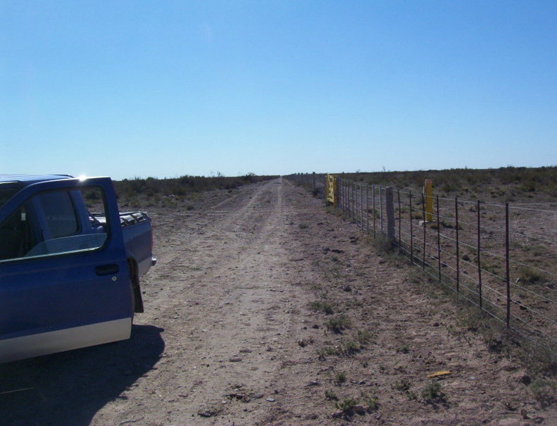 Trail beside the fence