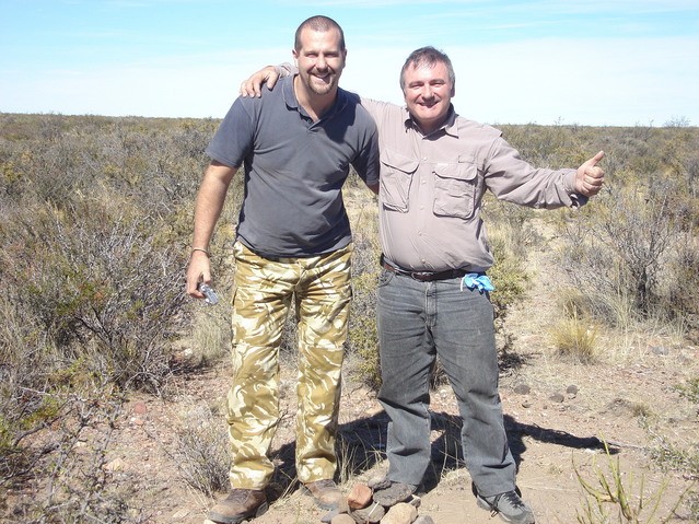 Pablo y Sergio en la confluencia - Pablo and Sergio on the confluence