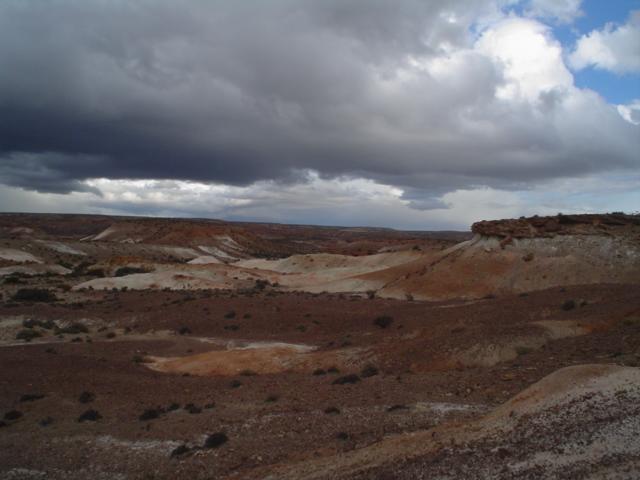 At only 300 meters, we reached the top of the "meseta"