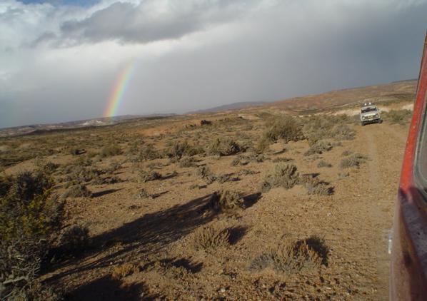 Rainbow, just saying good bye to us afetr completing the visit