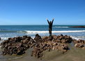 #10: Pierre donde el paralelo 48 se sumerge en el mar – Pierre where the 48th parallel is submerged in the sea 