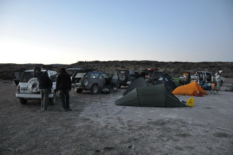 Campamento al final del día – Camping at the end of the day