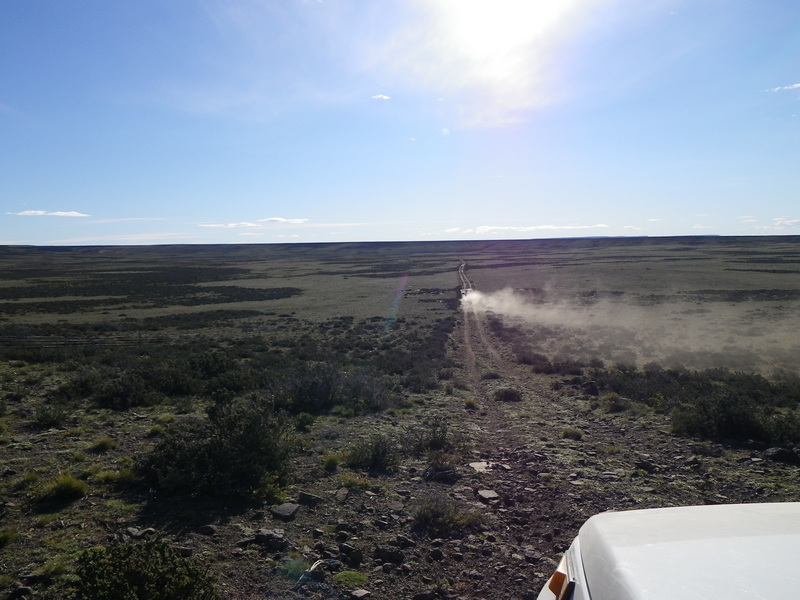 Huella en la meseta - Path on the plateau