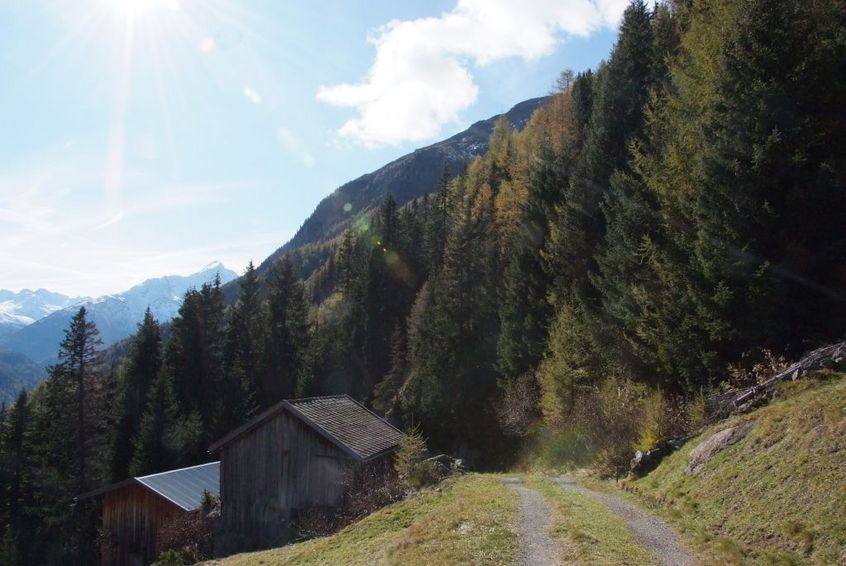 gravel road leading to the confluence