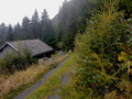 #3: View South - the gravelroad and a little alp