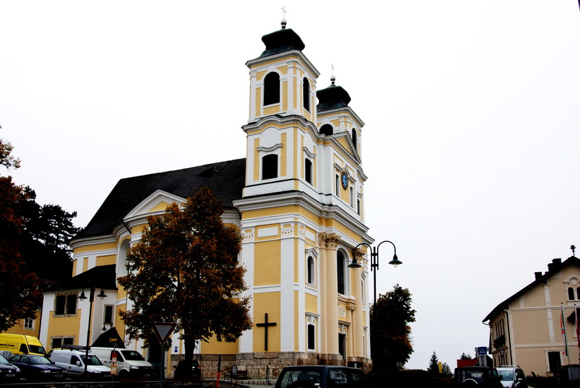 The church at Hafnerberg - 3.5 km from the CP