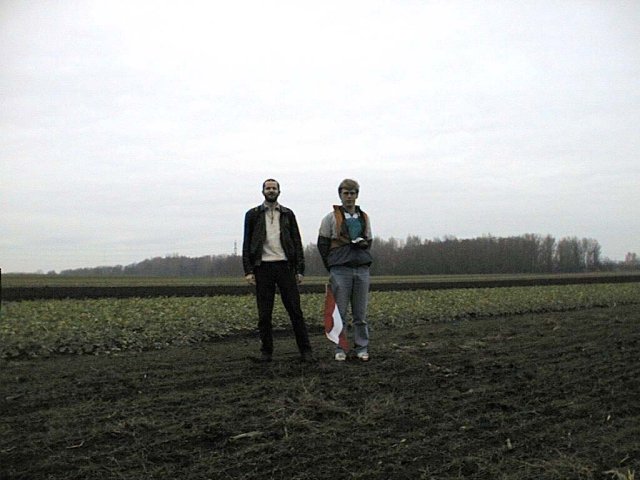 Martin & Günter (left to right) at the confluence