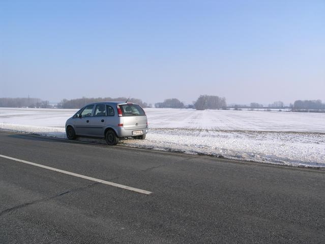 Confluence point from the road