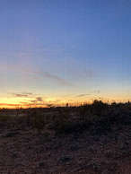 #5: West view with beautiful sunset and the welcome sign of South Australia