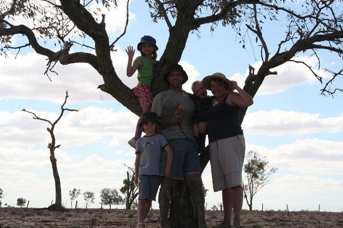 All at a tree near the confluence