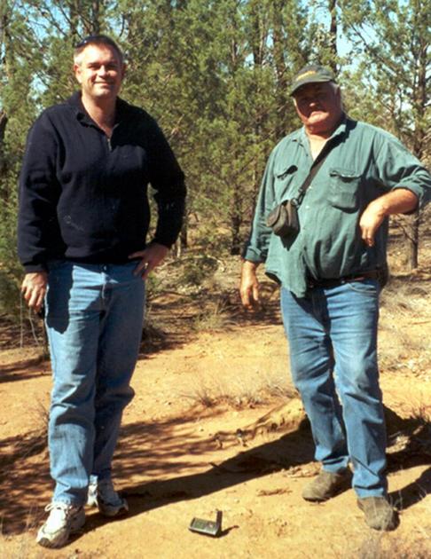 The Chalmers brothers at the confluence.