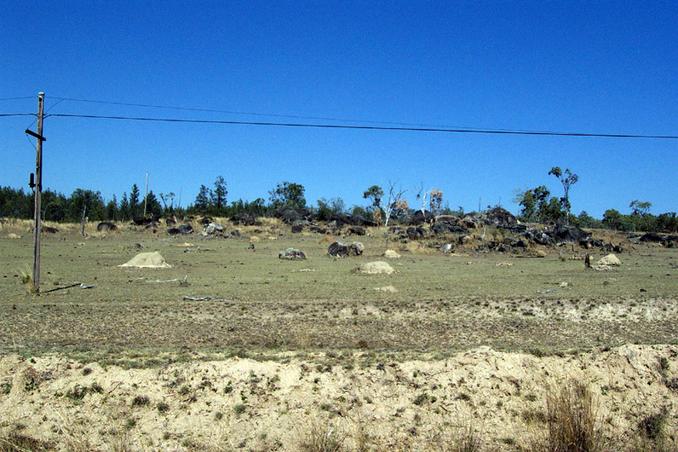 Moonscape terrain near Copper Creek