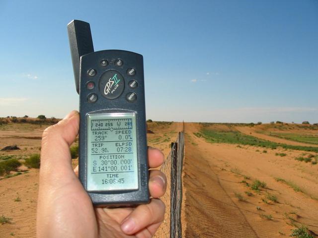 Looking north, South Australia to the left of fence, NSW to the right