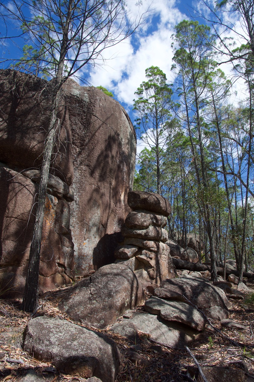 Another prominent rock formation near the point