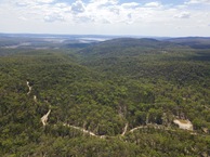 #8: View North (towards Lake Copeton) from 120m above the point