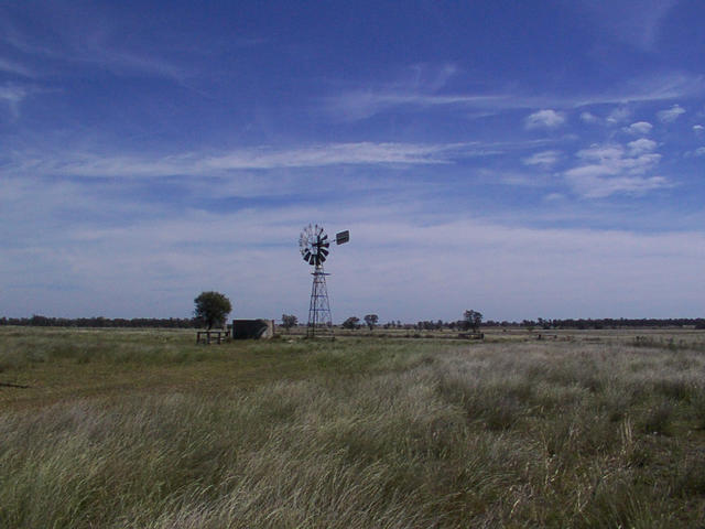 Close-up of windmill