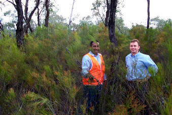 #1: Simon and Jeremy standing at the confluence point