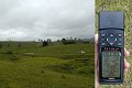 #2: Looking north from the confluence, plus GPS shot.