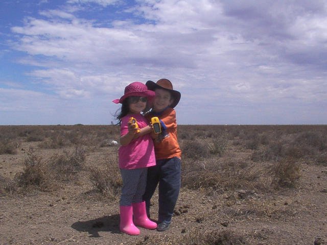 Jamie and Vicky at the confluence