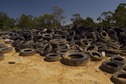 #7: The worst of the widespread dumping near the point: A large pile of tires