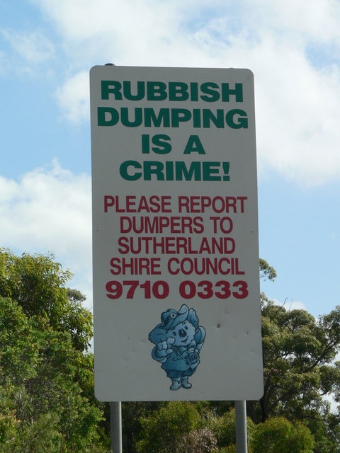 Rubbish dumping is a crime!