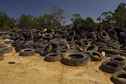 #8: A large pile of discarded tyres, seen on the way to the confluence point