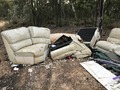 #8: You can have a seat near the confluence point, as the area is filled with illegally dumped trash, but I wouldn't advise sitting here.