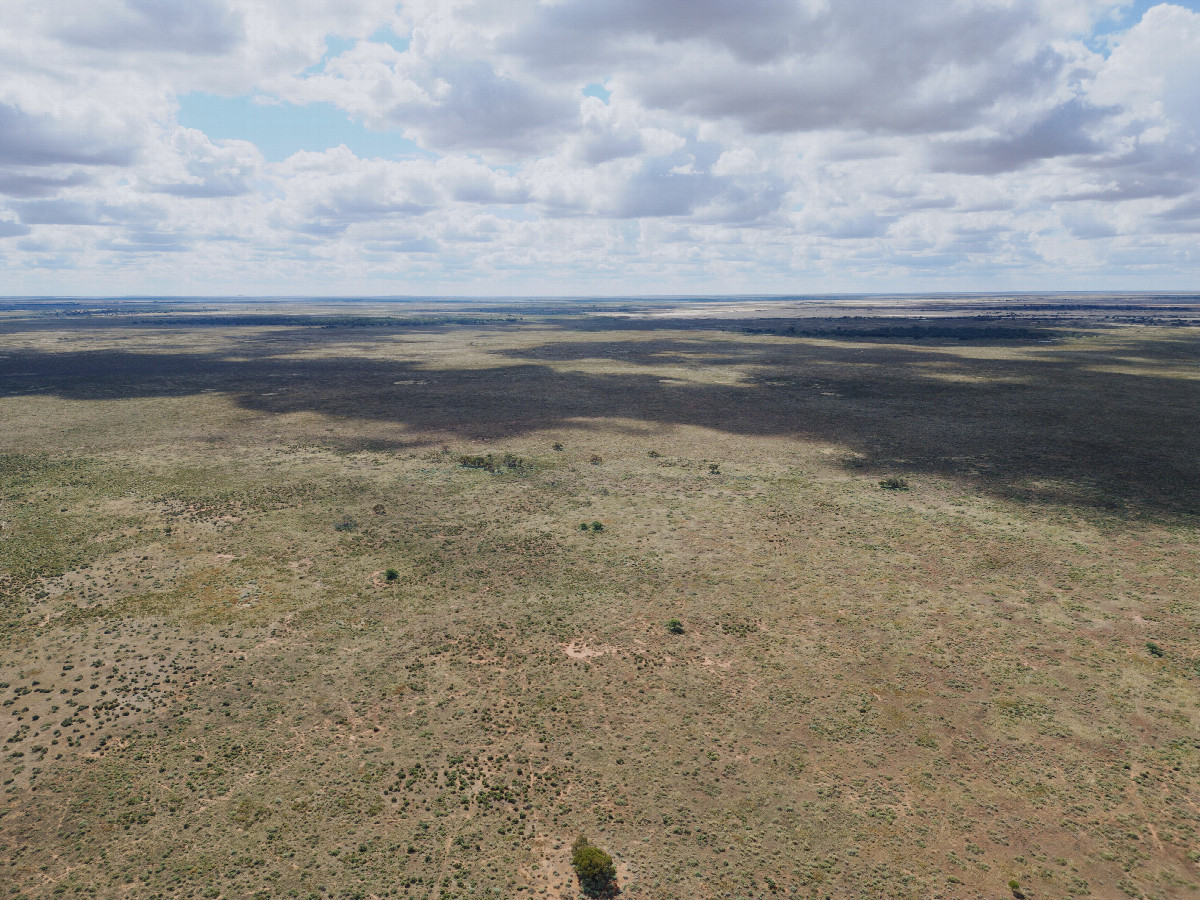 View North, from 120m above the point