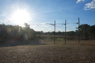 #3: View west (into the setting Sun, towards Davies Road, 400 m away)