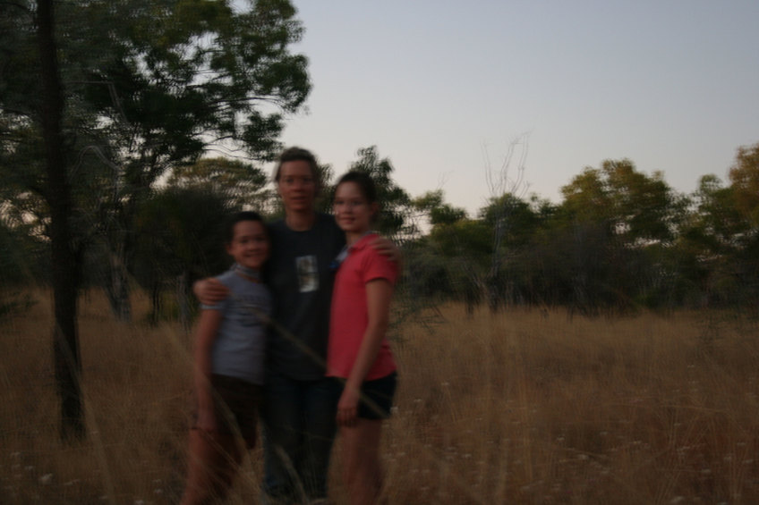 Rachel, Suzanne and Sarah at the confluence.