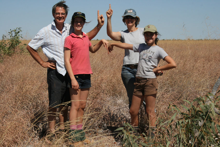 Tim, Sarah, Suzanne and Rachel at the confluence