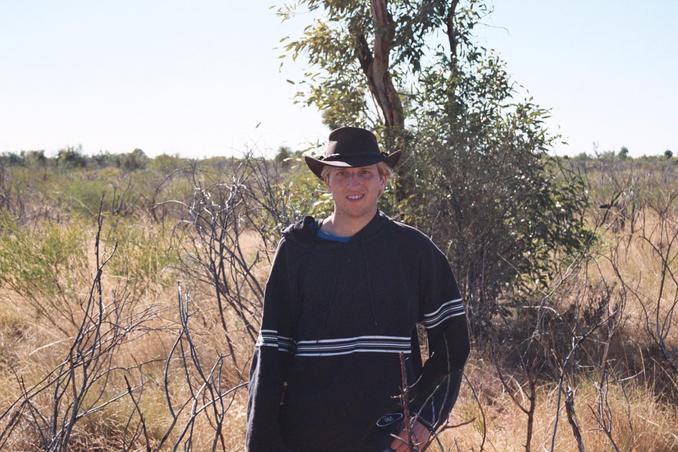 Phil standing at confluence