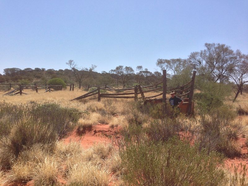 Old stock yard at West Bore near confluence